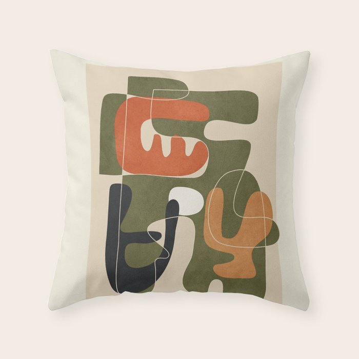 Organic Rhythms 2 Throw Pillow Gallery Image 6