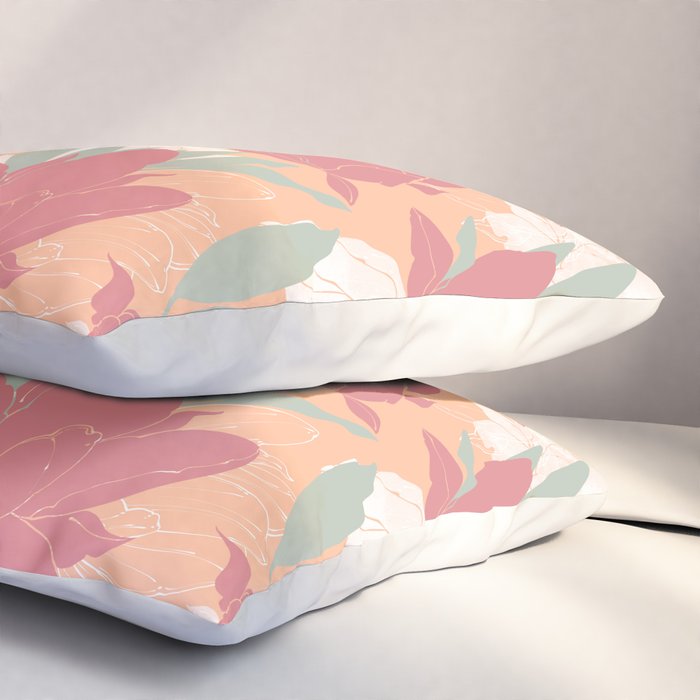 Big floral blossoms PF3 Pillow Sham Gallery Image 3