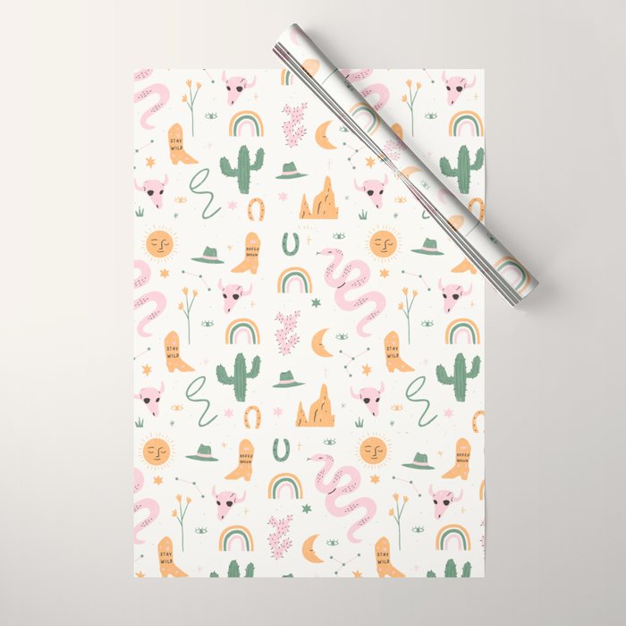 Wild West Pattern Wrapping Paper Gallery Image 1
