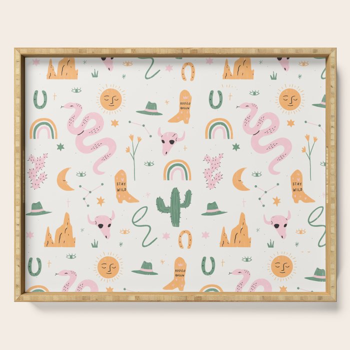 Wild West Pattern Serving Tray Gallery Image 1