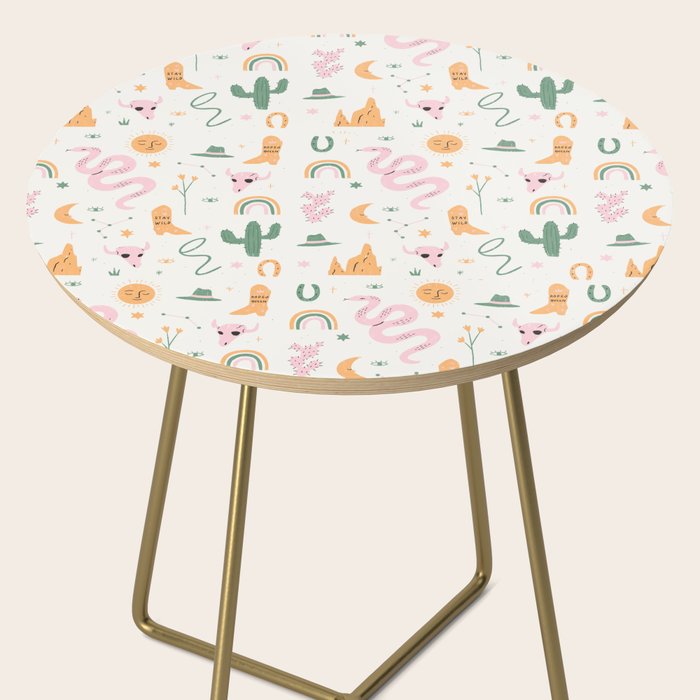 Wild West Pattern Side Table Gallery Image 2