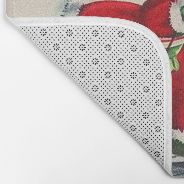 Vintage Christmas Girl Bath Mat Gallery Image 2