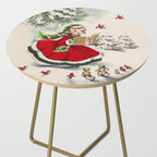 Vintage Christmas Girl Side Table Gallery Image 2
