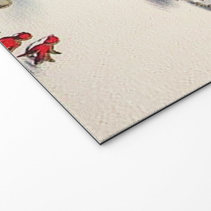Vintage Christmas Girl Welcome Mat Gallery Image 2