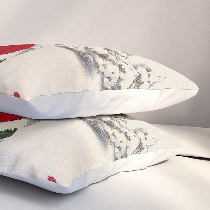 Vintage Christmas Girl Pillow Sham Gallery Image 3
