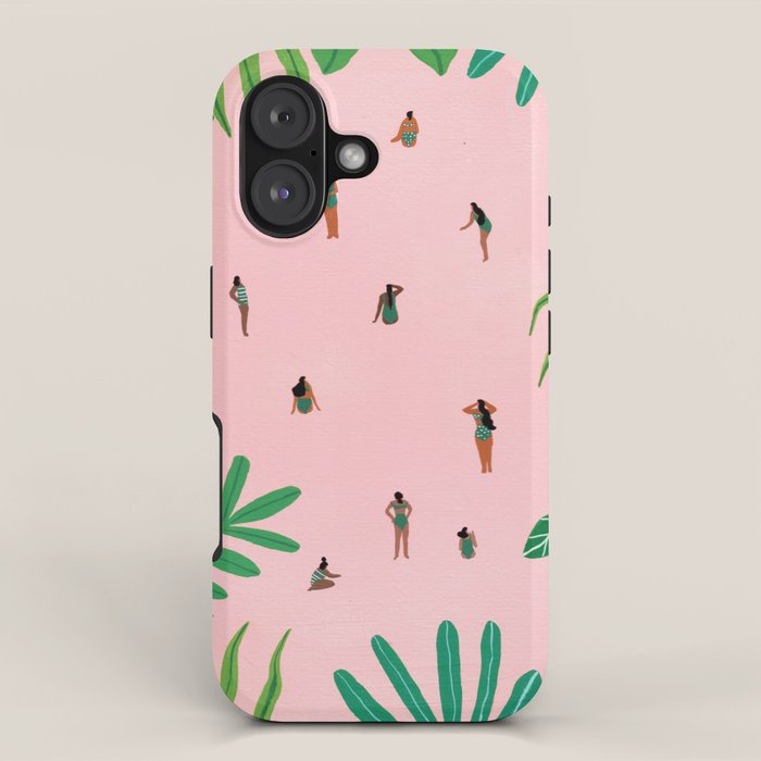 Green swimsuit iPhone Case Gallery Image 1