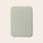 Sea Glass Geometric Floral Bath Mat Gallery Image 1
