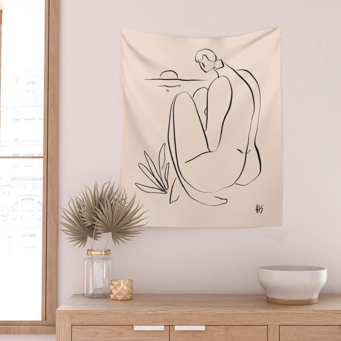 Summer Lines 16 Wall Tapestry Gallery Image 2