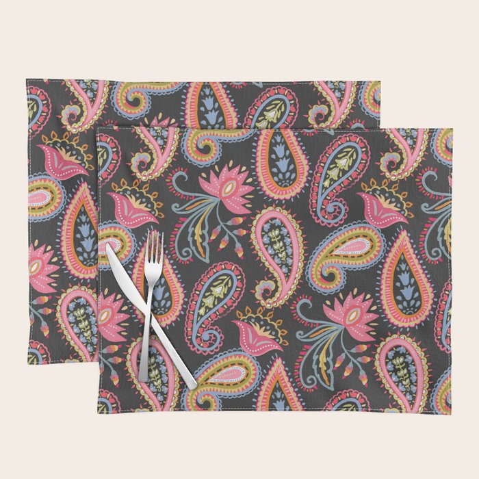 Eclectic  Paisley Delight Placemat Gallery Image 1