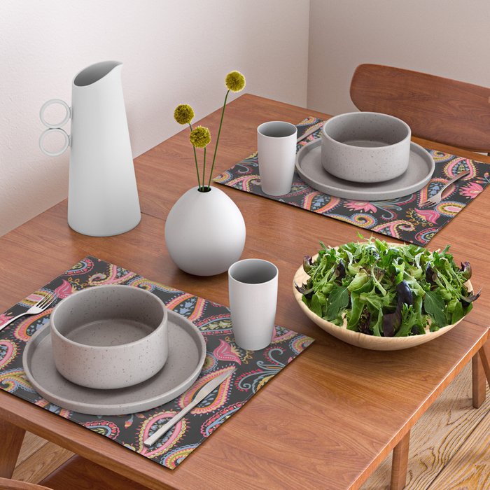 Eclectic  Paisley Delight Placemat Gallery Image 2