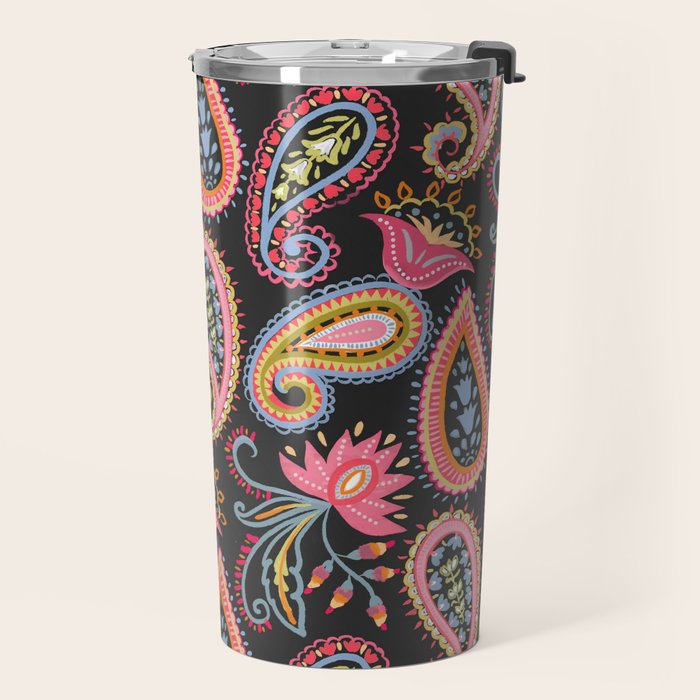 Eclectic  Paisley Delight Travel Mug Gallery Image 2