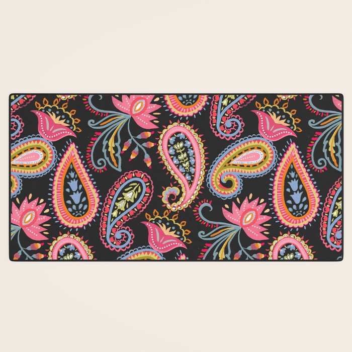 Eclectic  Paisley Delight Desk Mat Gallery Image 3