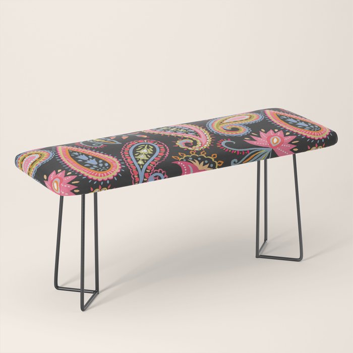 Eclectic  Paisley Delight Bench Gallery Image 1