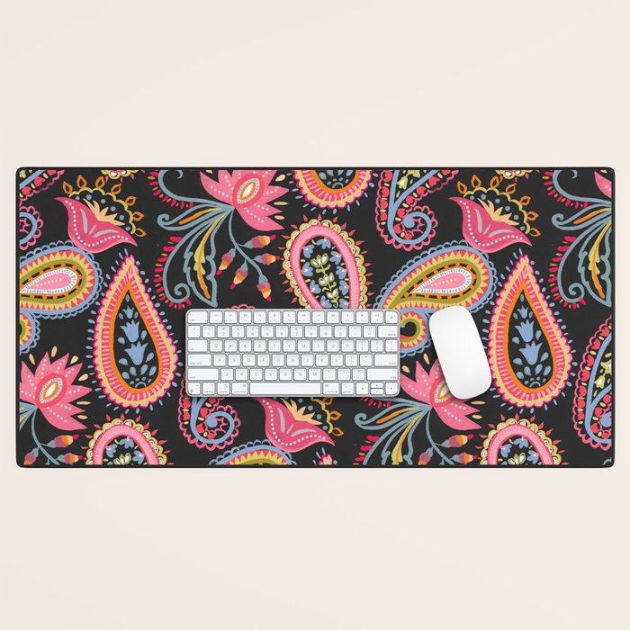 Eclectic  Paisley Delight Desk Mat Gallery Image 1