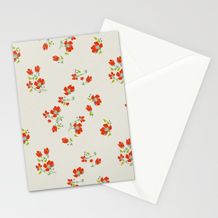 VINTAGE FLORAL Stationery Card Gallery Image 2