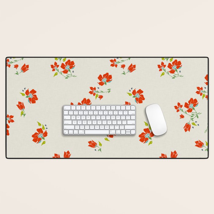 VINTAGE FLORAL Desk Mat Gallery Image 1
