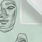 Fragments in Mint Wall Tapestry Gallery Image 3