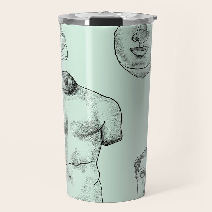 Fragments in Mint Travel Mug Gallery Image 1