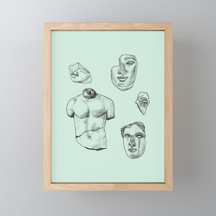 Fragments in Mint Mini Art Print Gallery Image 1