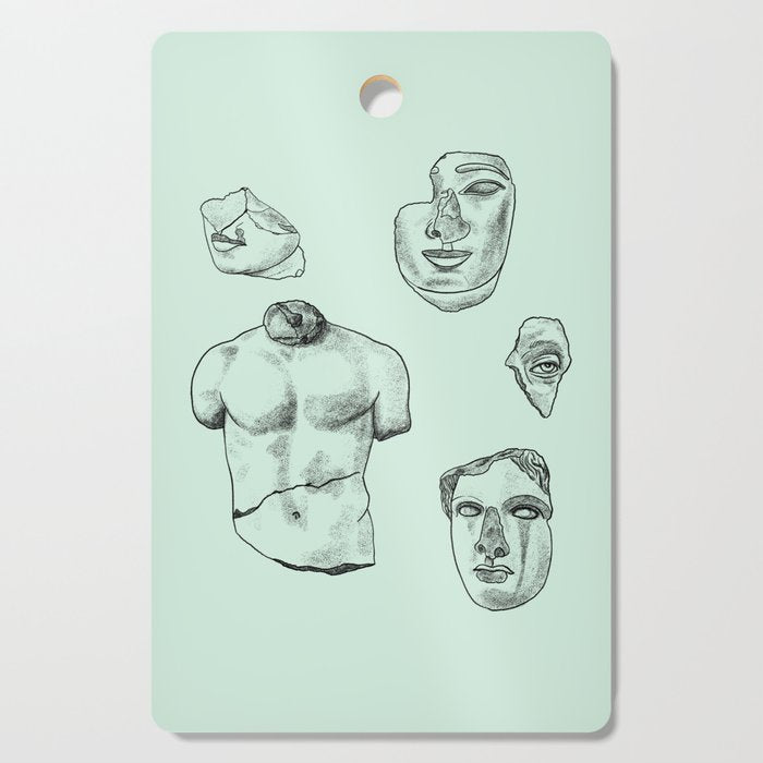 Fragments in Mint Cutting Board Gallery Image 1