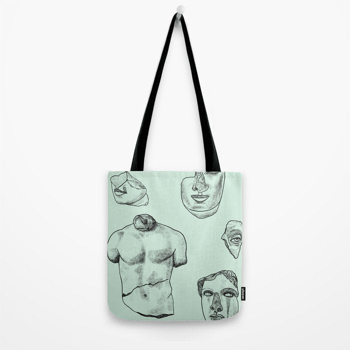 Fragments in Mint Tote Bag Gallery Image 2