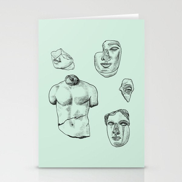 Fragments in Mint Stationery Card Gallery Image 2