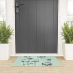 Fragments in Mint Welcome Mat Gallery Image 3