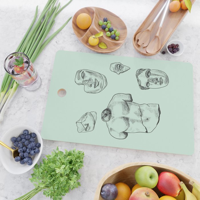 Fragments in Mint Cutting Board Gallery Image 2