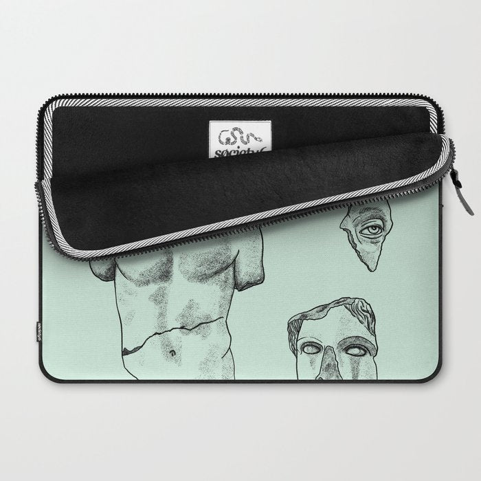 Fragments in Mint Laptop Sleeve Gallery Image 2
