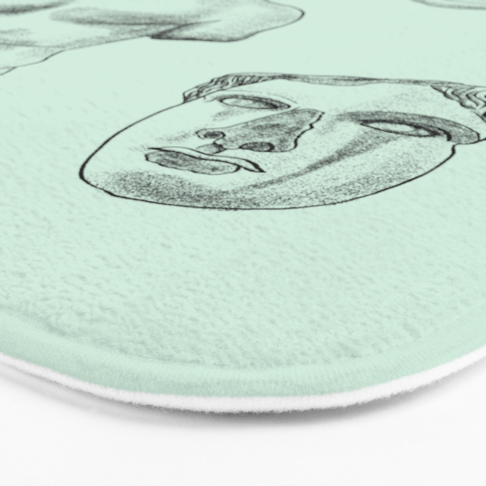 Fragments in Mint Bath Mat Gallery Image 3