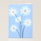 Winter Floral Still Life in Ice Blue Stationery Card Gallery Image 2