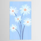Winter Floral Still Life in Ice Blue Tablecloth Gallery Image 2