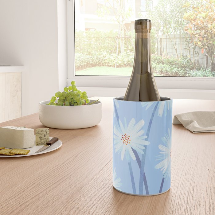 Winter Floral Still Life in Ice Blue Wine Chiller Gallery Image 4