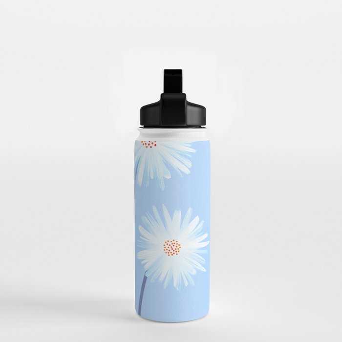 Winter Floral Still Life in Ice Blue Water Bottle Gallery Image 2