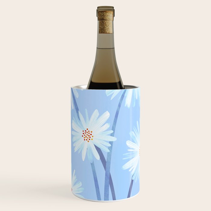 Winter Floral Still Life in Ice Blue Wine Chiller Gallery Image 1