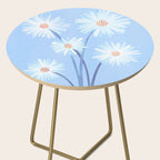 Winter Floral Still Life in Ice Blue Side Table Gallery Image 2