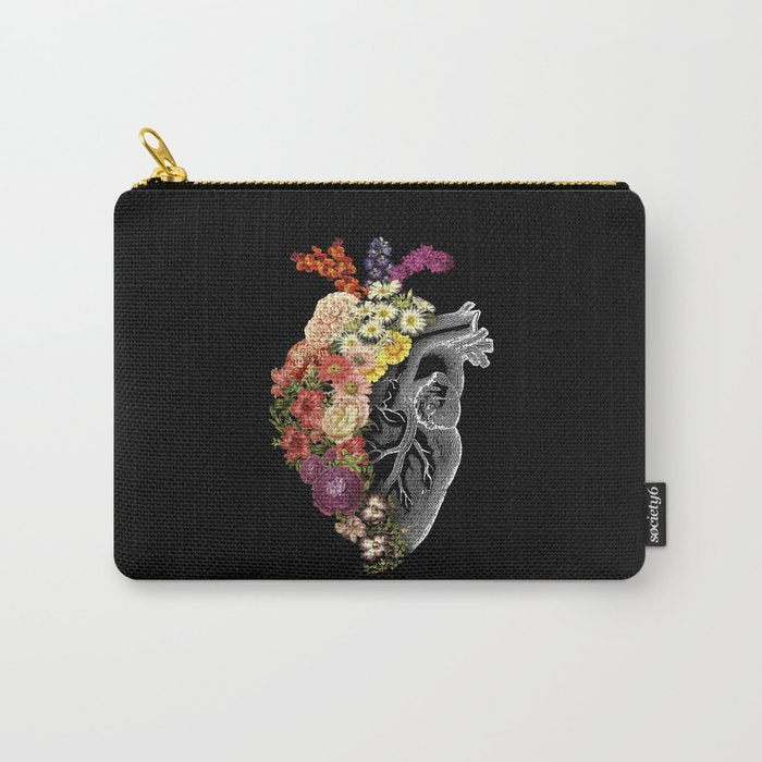 Flower Heart Spring Carry All Pouch Gallery Image 1