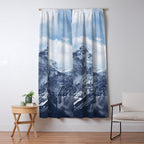 Snowy Mountain Peaks Window Curtain Gallery Image 5