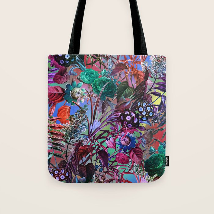 Multicolor Floral Pattern Tote Bag Gallery Image 1