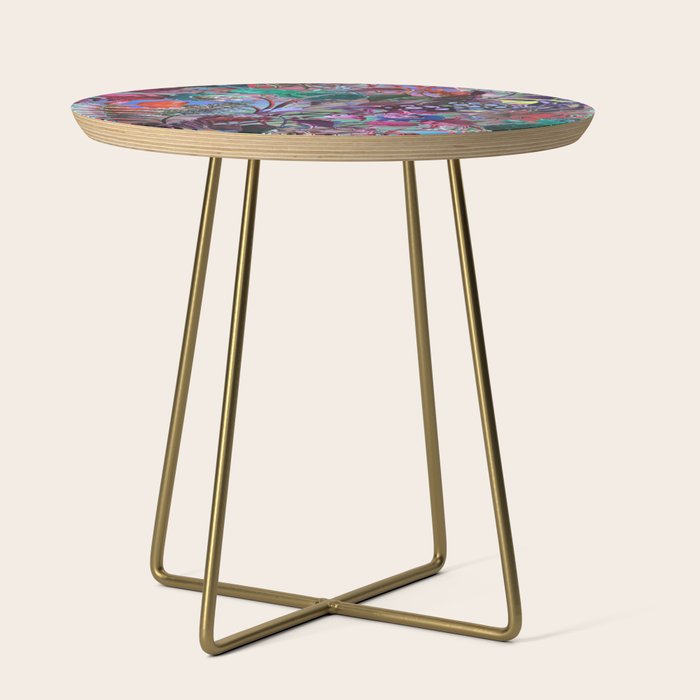 Multicolor Floral Pattern Side Table Gallery Image 1