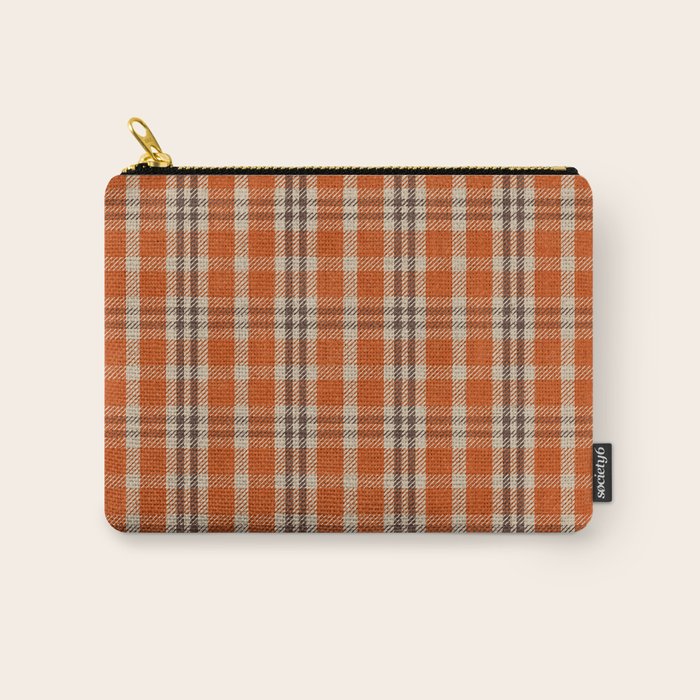 North Country Plaid - classic red and brown Carry All Pouch Gallery Image 1