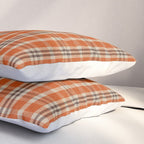 North Country Plaid - classic red and brown Pillow Sham Gallery Image 3