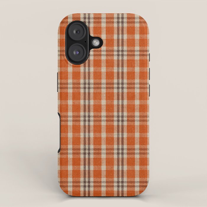 North Country Plaid - classic red and brown iPhone Case Gallery Image 1