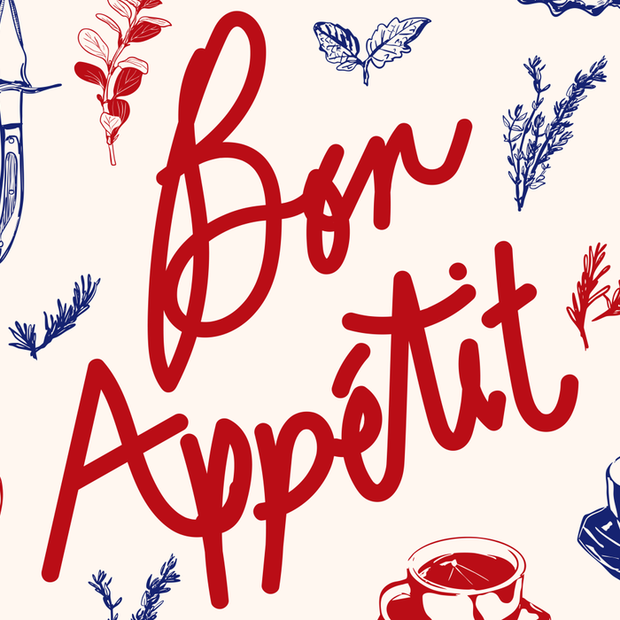 Bon Appetit Seafood and French Bread Handdrawn Gourmet Food Illustration Coffee Mug Gallery Image 2