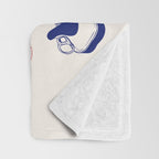 Bon Appetit Seafood and French Bread Handdrawn Gourmet Food Illustration Throw Blanket Gallery Image 3