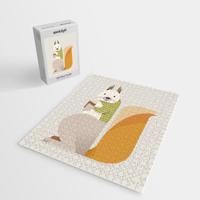 Whimsical Red Squirrel Jigsaw Puzzle Gallery Image 2