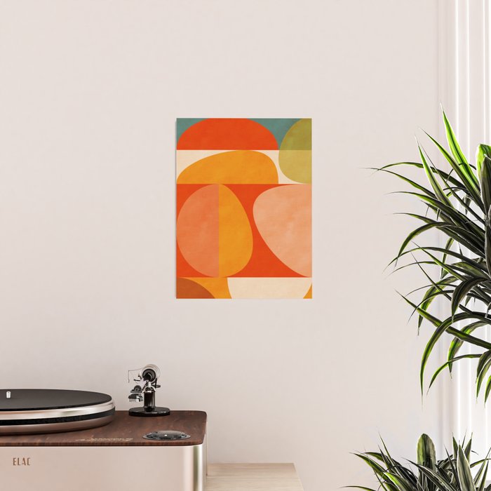 abstract mid century modern Poster Gallery Image 2