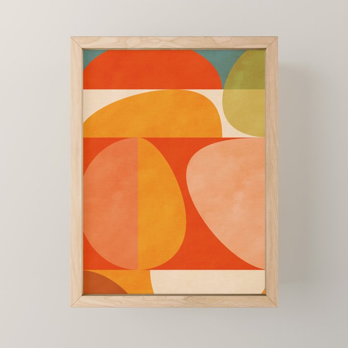 abstract mid century modern Mini Art Print Gallery Image 1