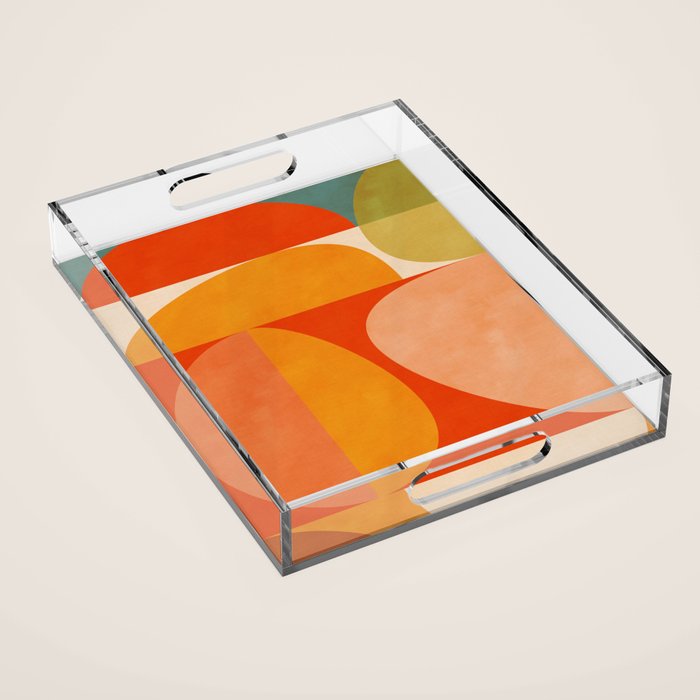 abstract mid century modern Acrylic Tray Gallery Image 1