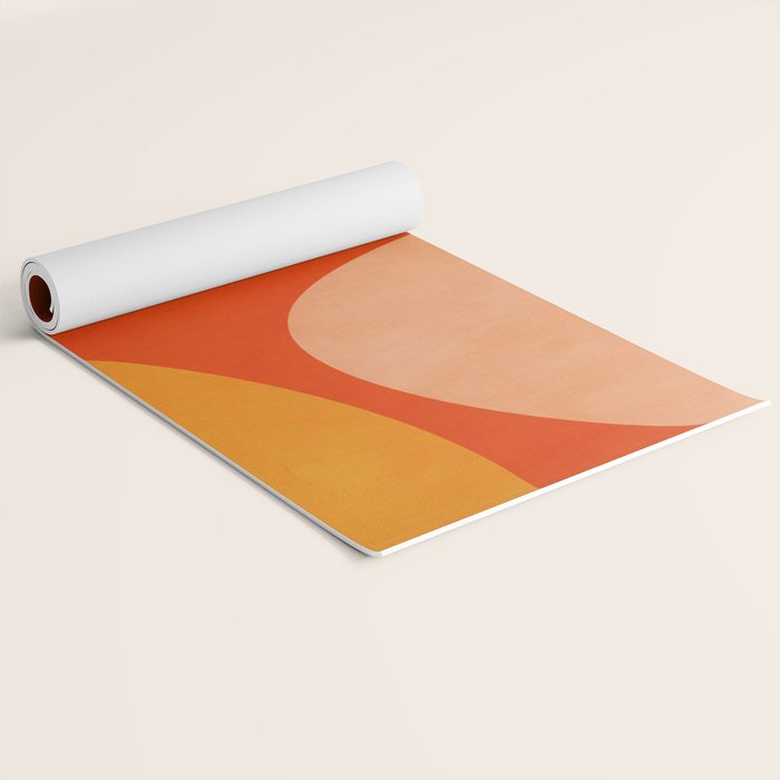 abstract mid century modern Yoga Mat Gallery Image 2